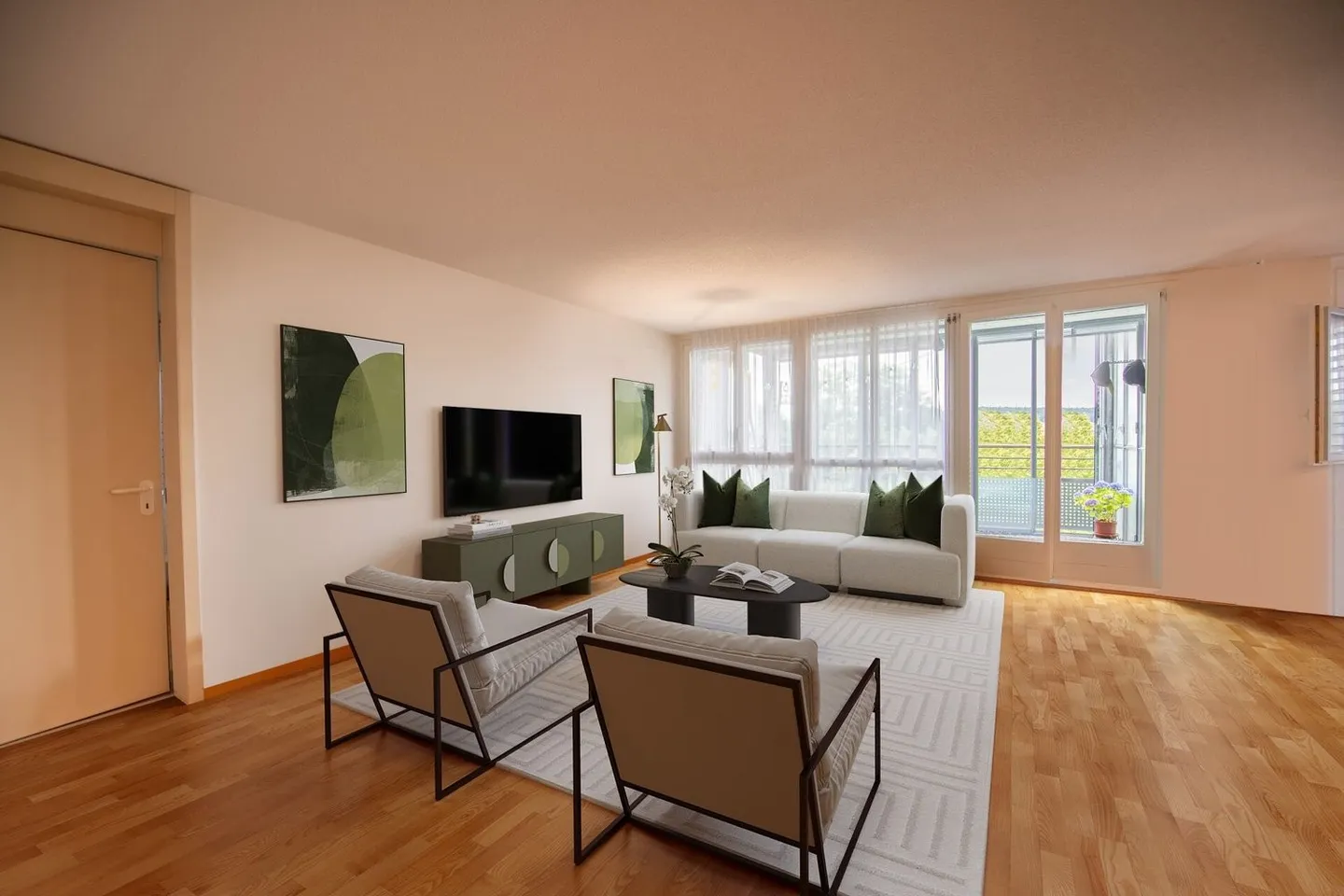 Geräumige 4.5-Zimmerwohnung mit gemütlicher Veranda - Foto 1 von 13