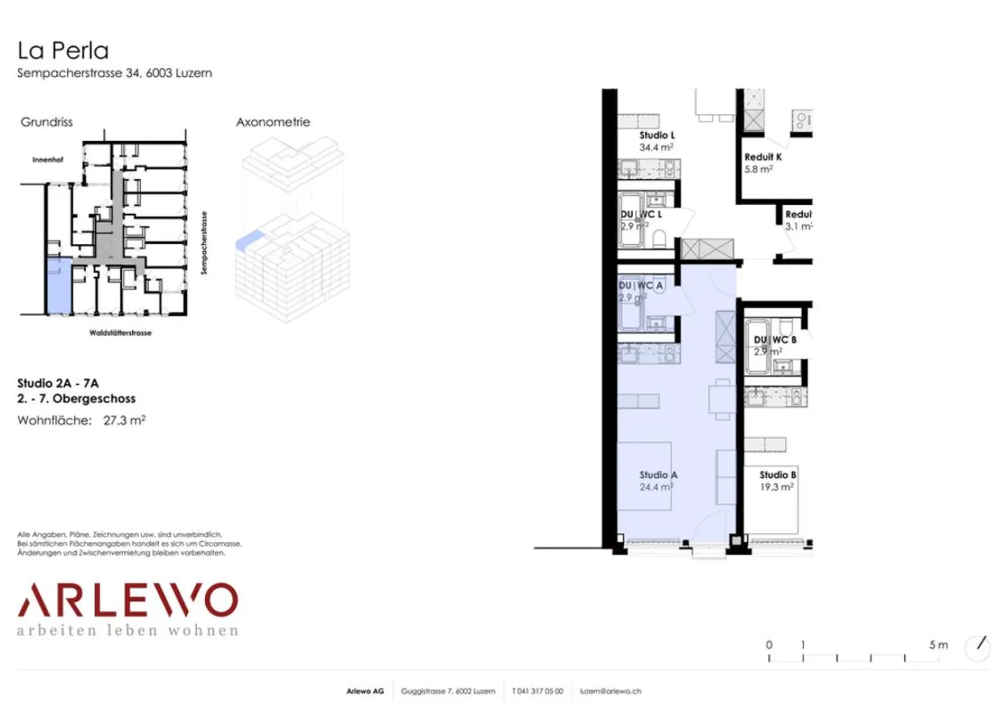Appartement central dans la Neustadt de Lucerne - Photo 8 sur 8