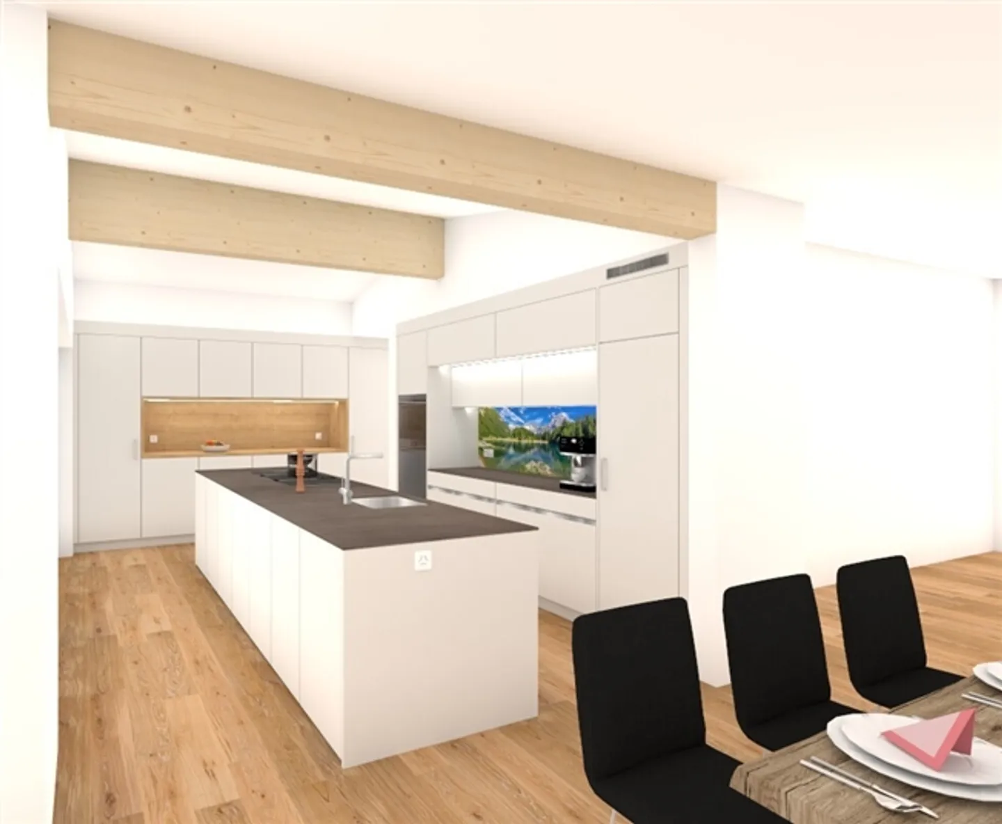 6.5-room penthouse apartment with breathtaking lake and panoramic views - Photo 4 of 14