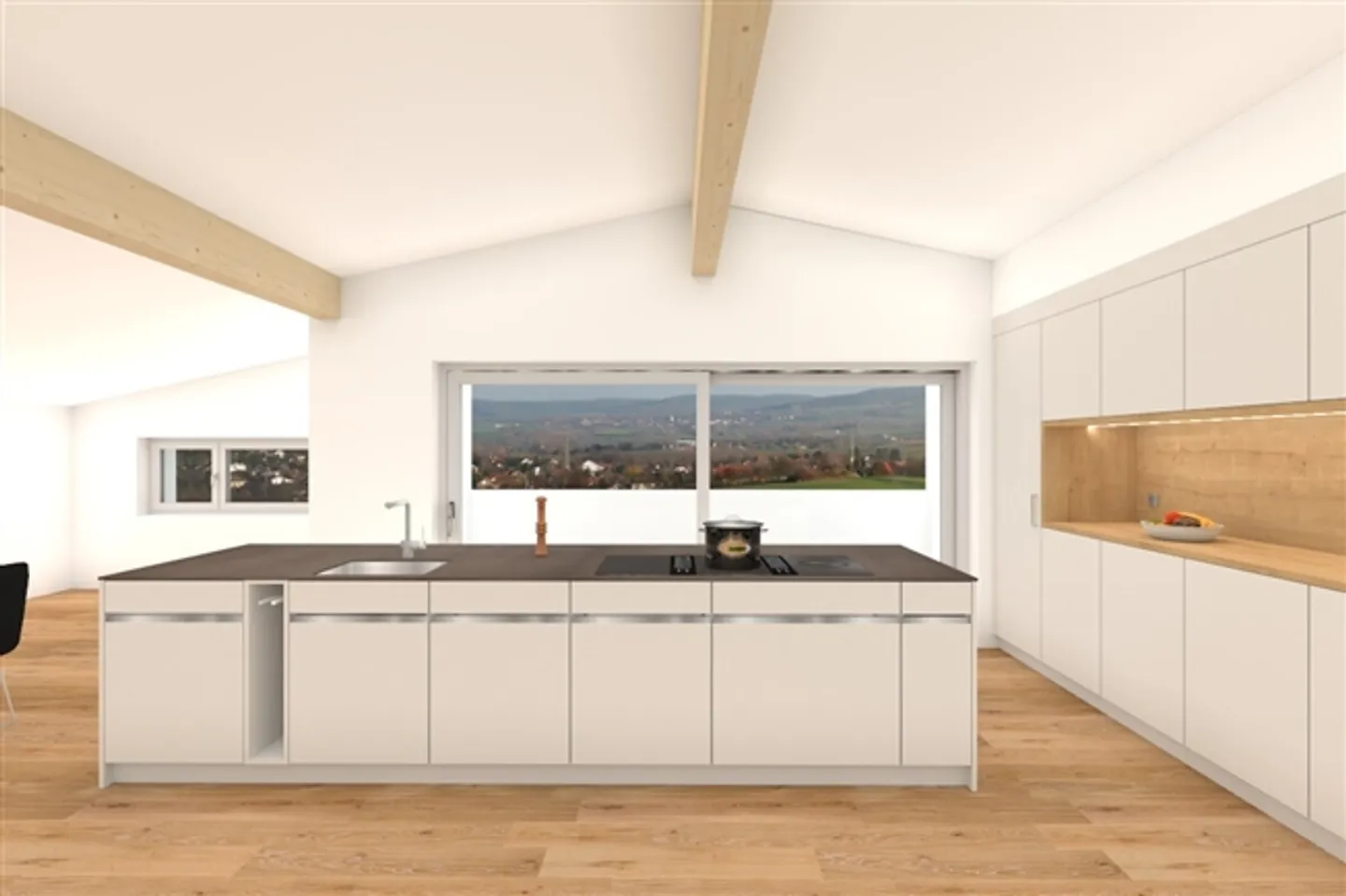 6.5-room penthouse apartment with breathtaking lake and panoramic views - Photo 5 of 14