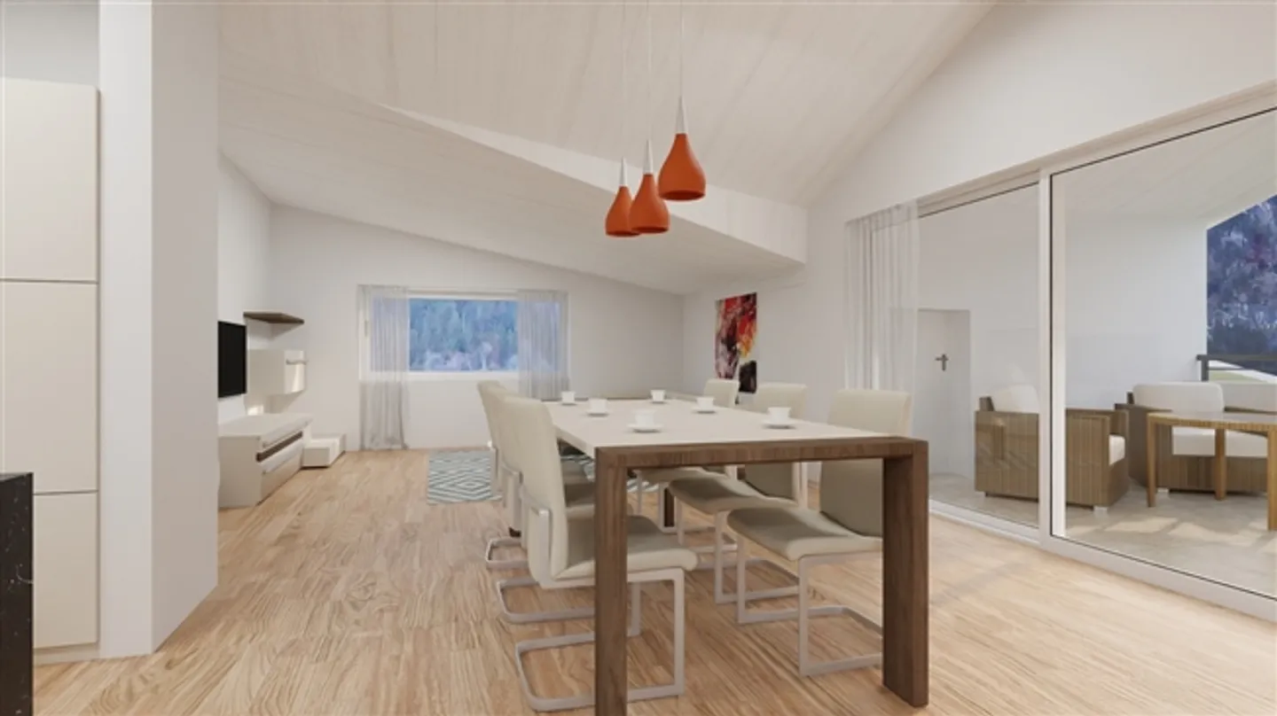 6.5-room penthouse apartment with breathtaking lake and panoramic views - Photo 6 of 14