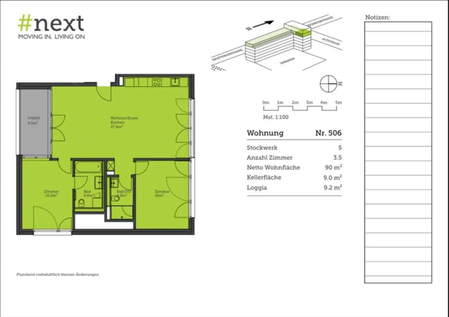 Moderne 3.5 Zimmerwohnung - Foto 5 von 6