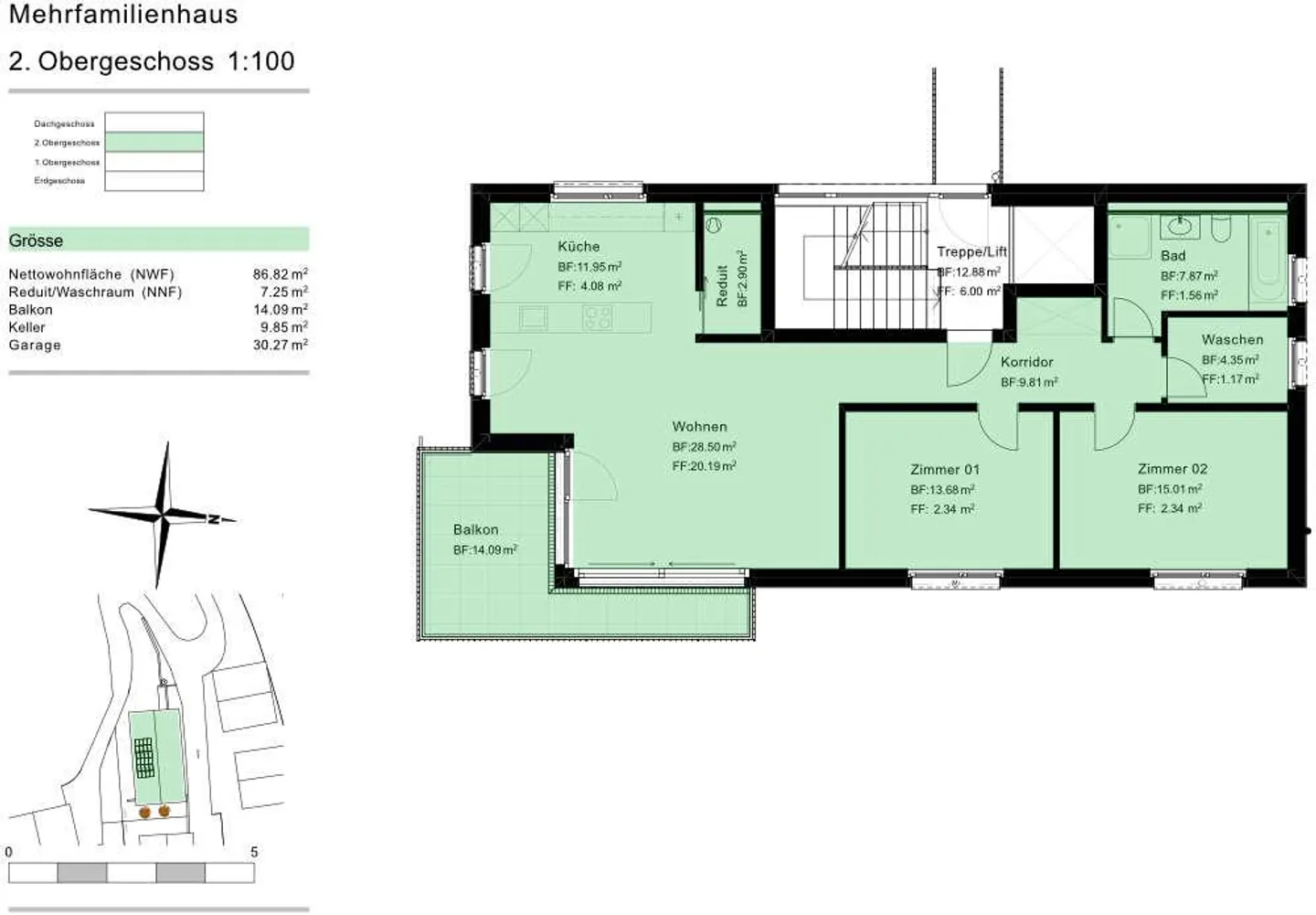 Appartement en attique moderne comme résidence principale - Photo 3 sur 9