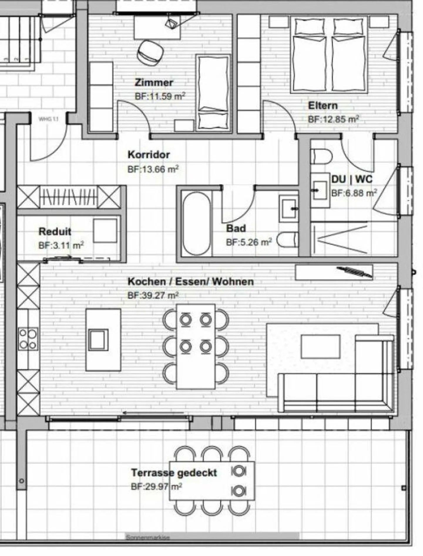 First occupancy: 3.5-room apartment in ownership standard (new building) - Photo 3 of 3