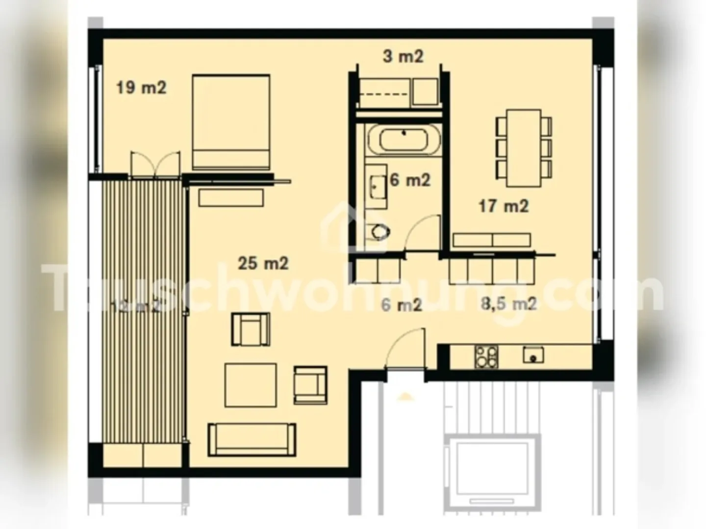 [ÉCHANGE D'APPARTEMENT] Appartement lumineux avec fenêtre panoramique et grand balcon - Photo 1 sur 11