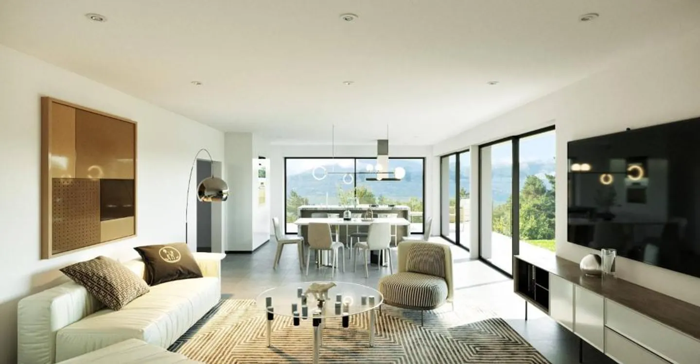 Propriété de villa contemporaine 6.5 pièces - Photo 2 sur 4