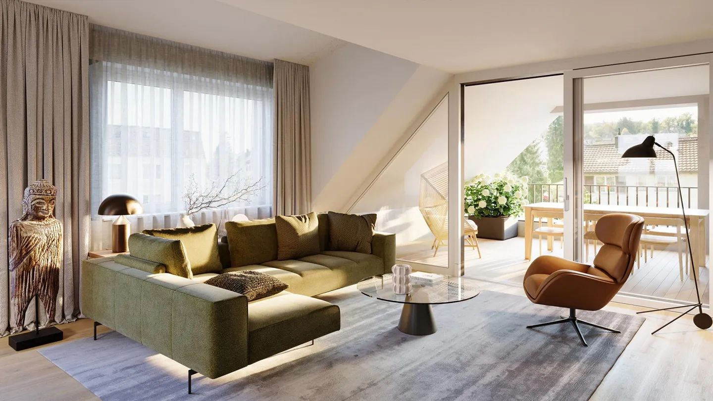 Modern 3.5-room apartment in a quiet location of Rickenbach Sulz - Photo 6 of 14