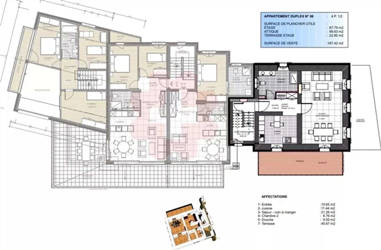 Dach Duplex 4,5 pièces Centre Leytron - Photo 5 sur 7