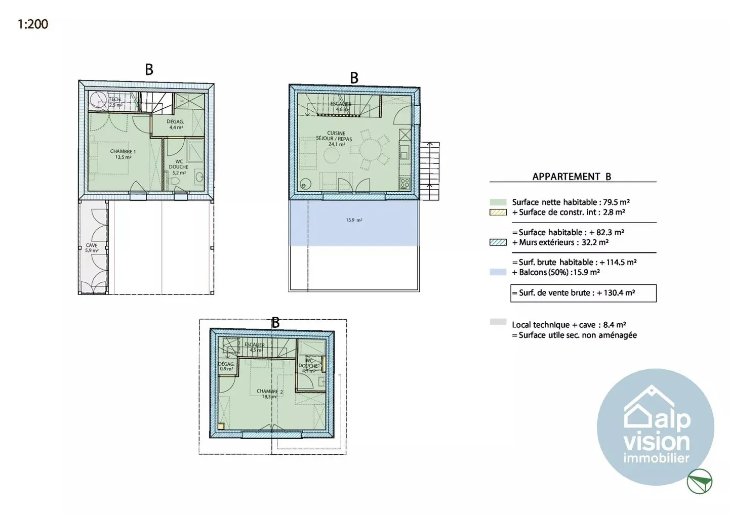 VILLA TRIPLEX 3.5 ROOMS - QUIET LOCATION IN NENDAZ 4 VALLÉES - Photo 5 of 6