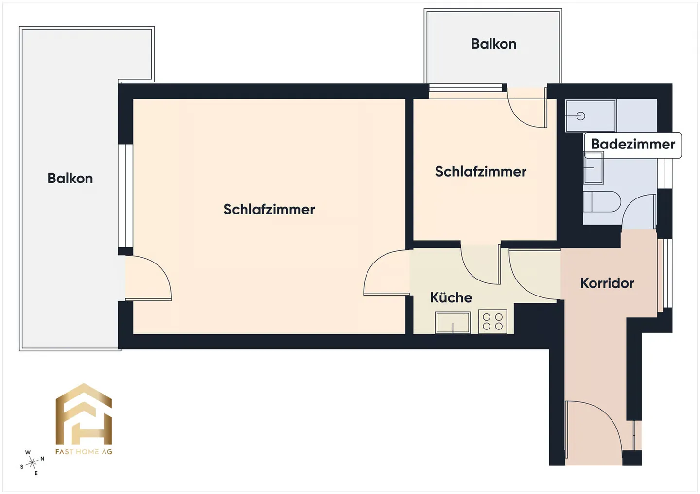 Charmante Wohnung mit Bergblick - Foto 11 von 13
