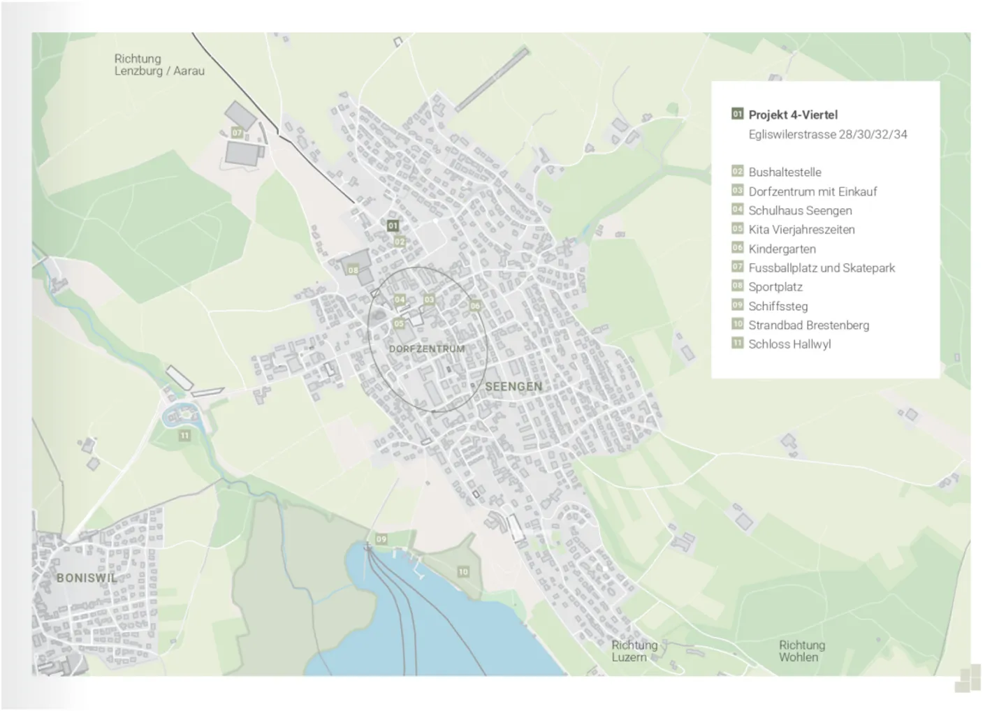 TUTTE LE CASE RISERVATE: Seengen al lago Hallwil: Case compatte vicino al villaggio, EFH 2 - Foto 11 di 13