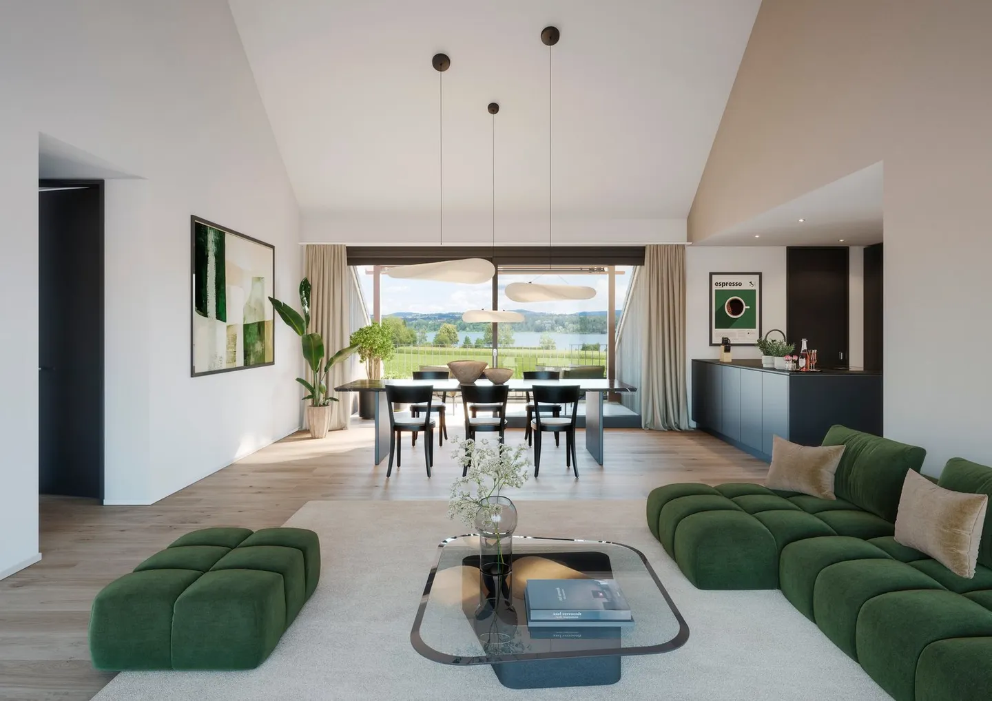 Nuovo edificio "SERAEL" - Vista non ostacolata sul lago Greifen, tranquillo e vicino al villaggio - Foto 1 di 11