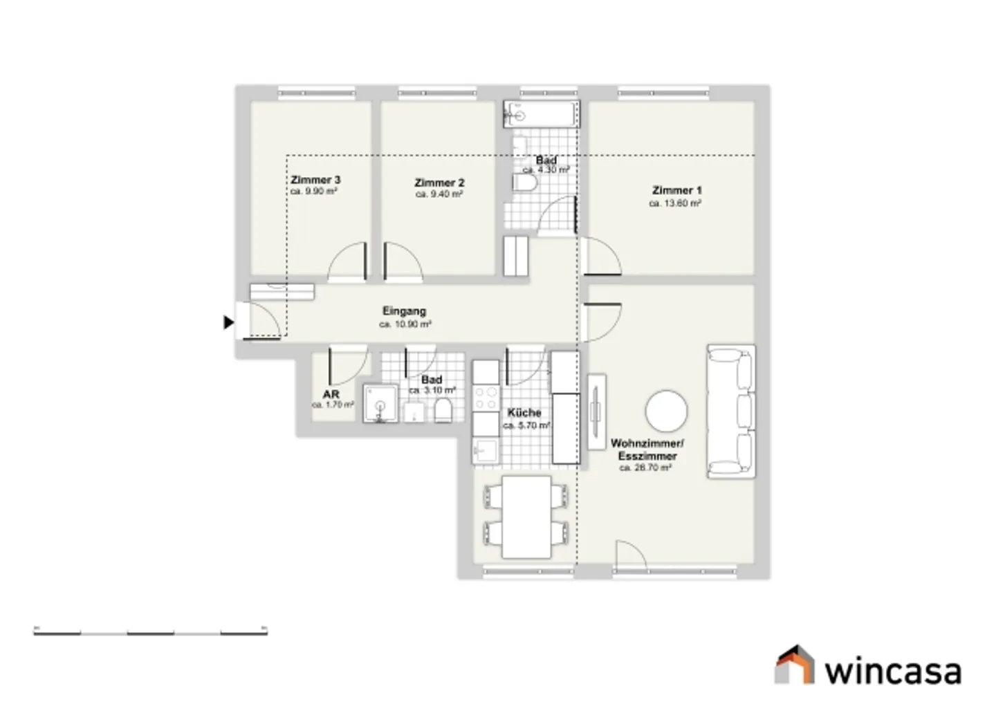 Affittare senza deposito - Prima occupazione dopo ristrutturazione in una posizione tranquilla - Foto 9 di 9