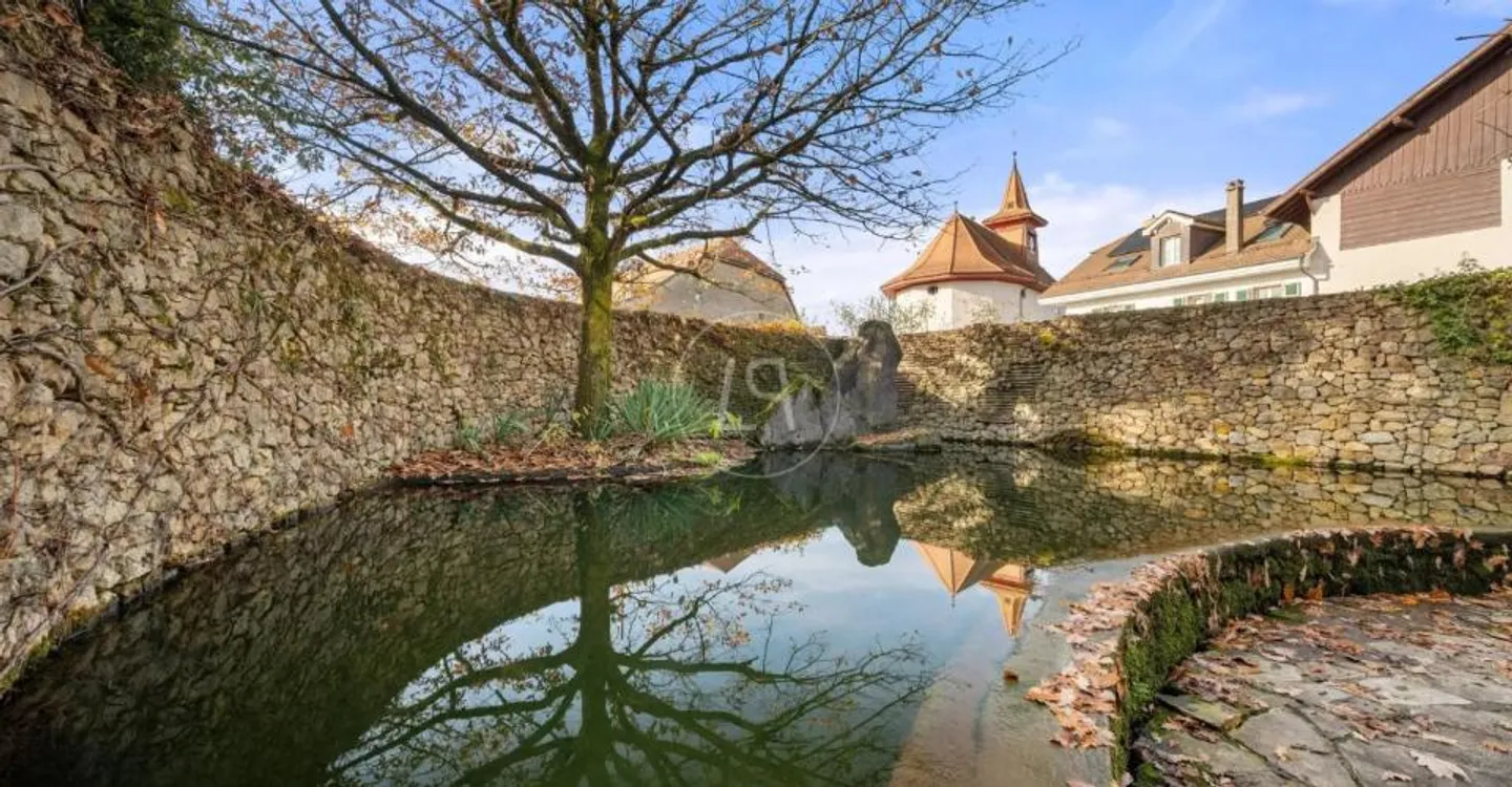 Charmante Immobilie mit Naturpool in der Nähe von Lausanne - Foto 4 von 12