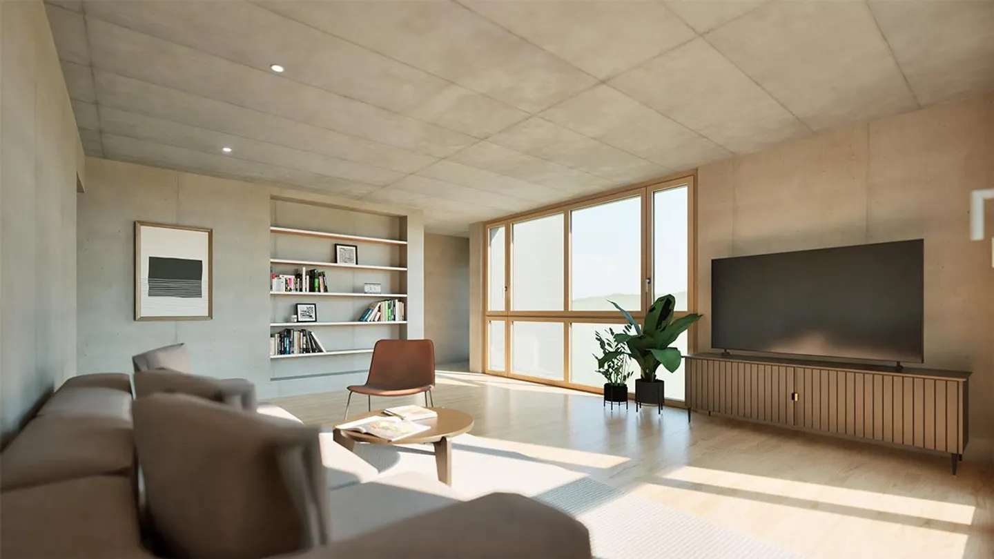Neubau - Exklusives Doppeleinfamilienhaus bei Sursee mit Weitsicht - Foto 3 von 5