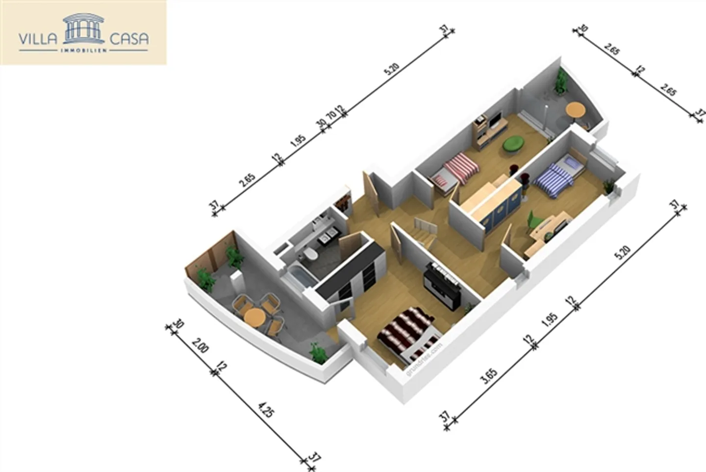 Light-flooded 4.5 room maisonette apartment in Spiez - Photo 4 of 20