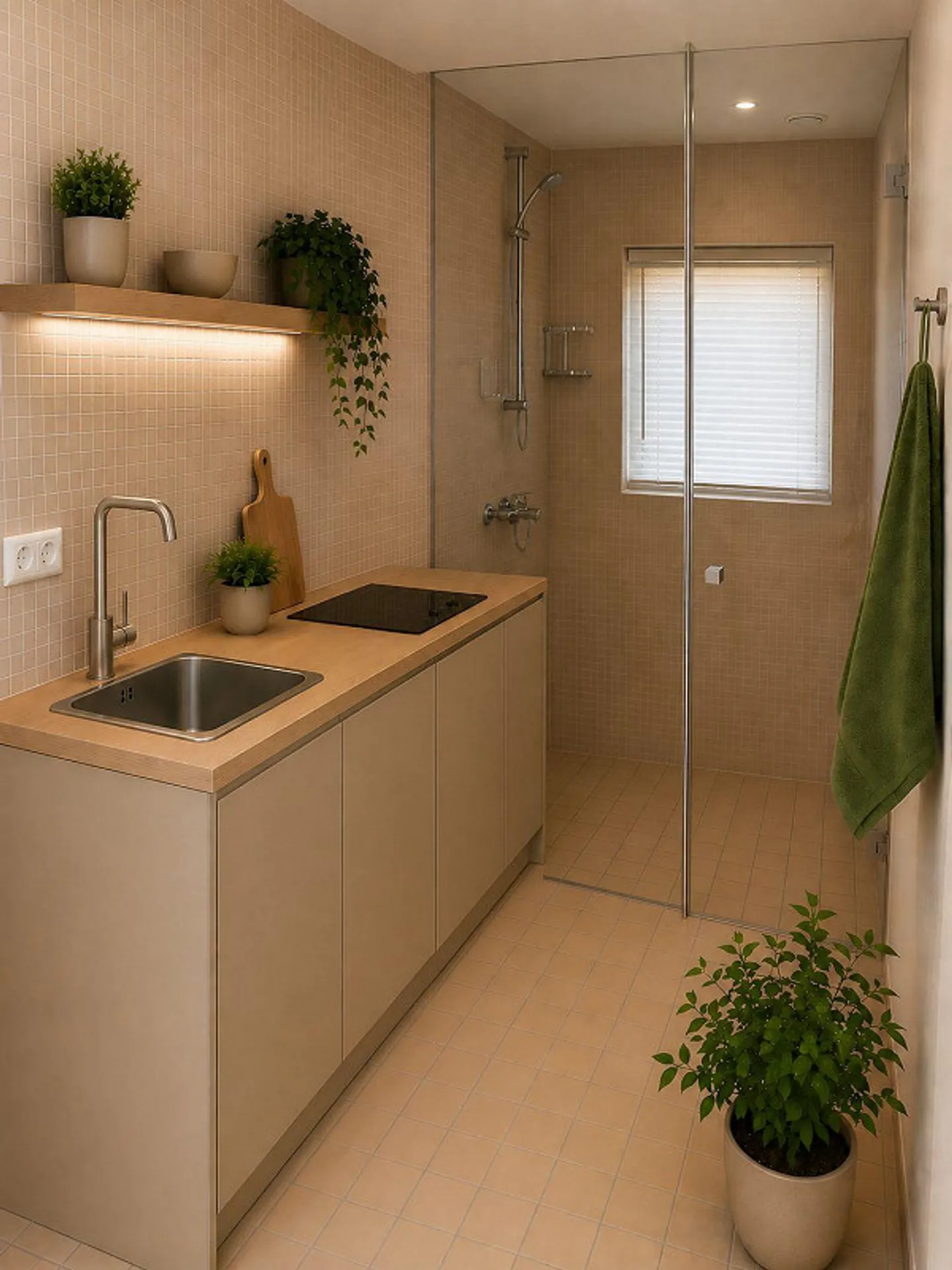 Appartement moderne 1 pièce avec kitchenette - Photo 4 sur 9