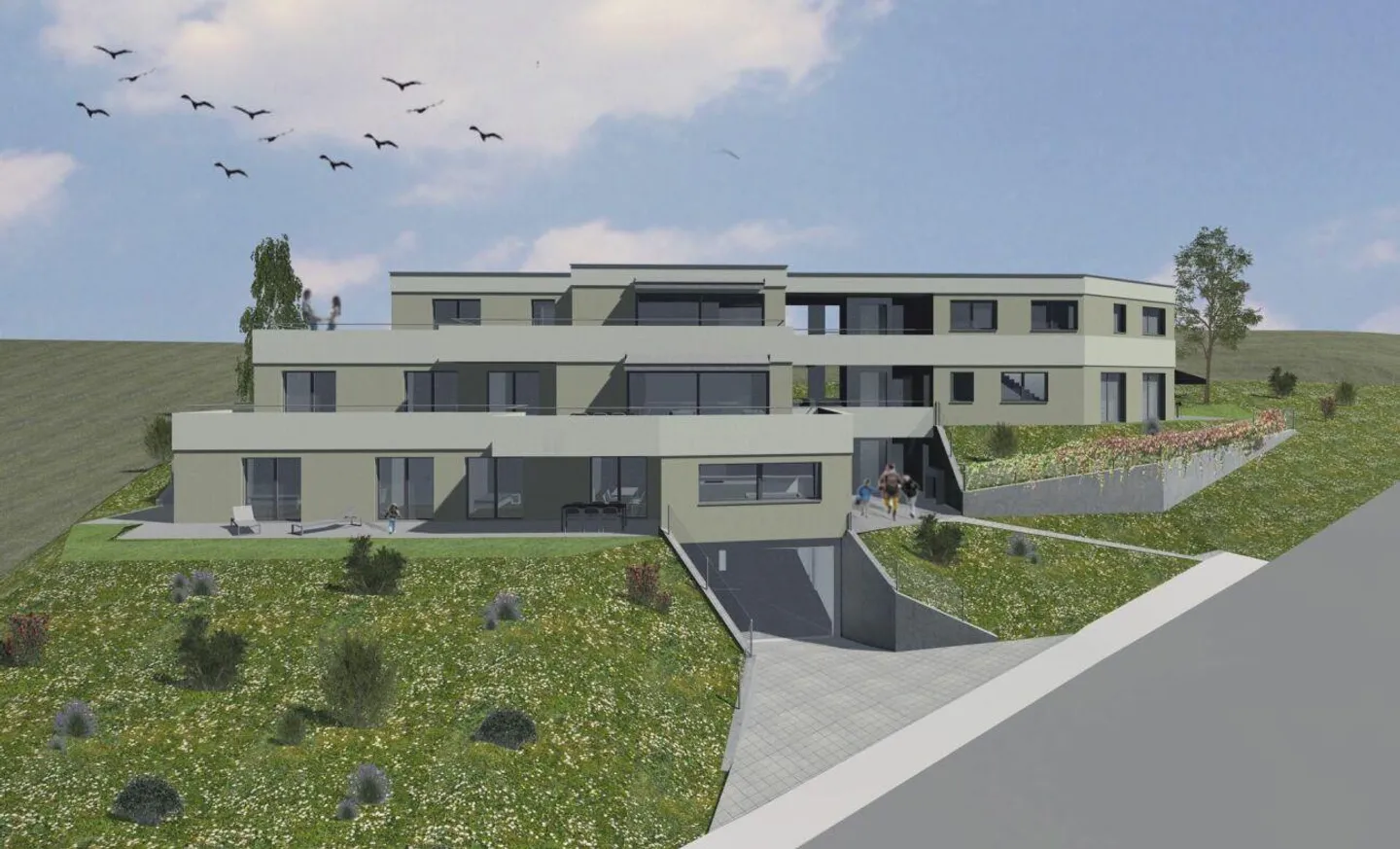 Spazioso appartamento con terrazza, vista sulle montagne e giardino privato - Foto 6 di 10