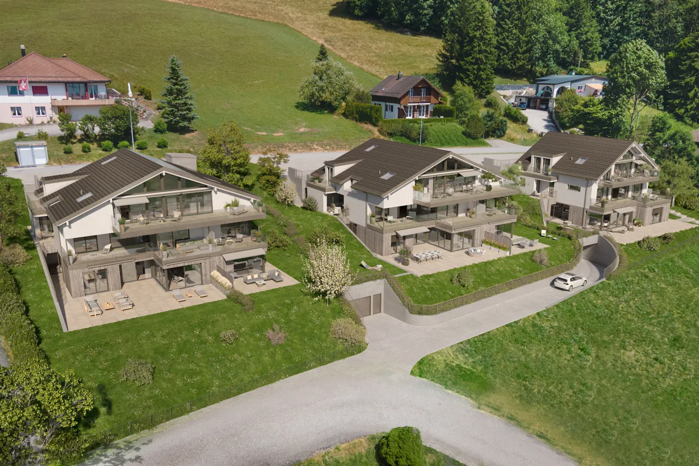 Charmante Wohnung am Jouxsee - Foto 1 von 4