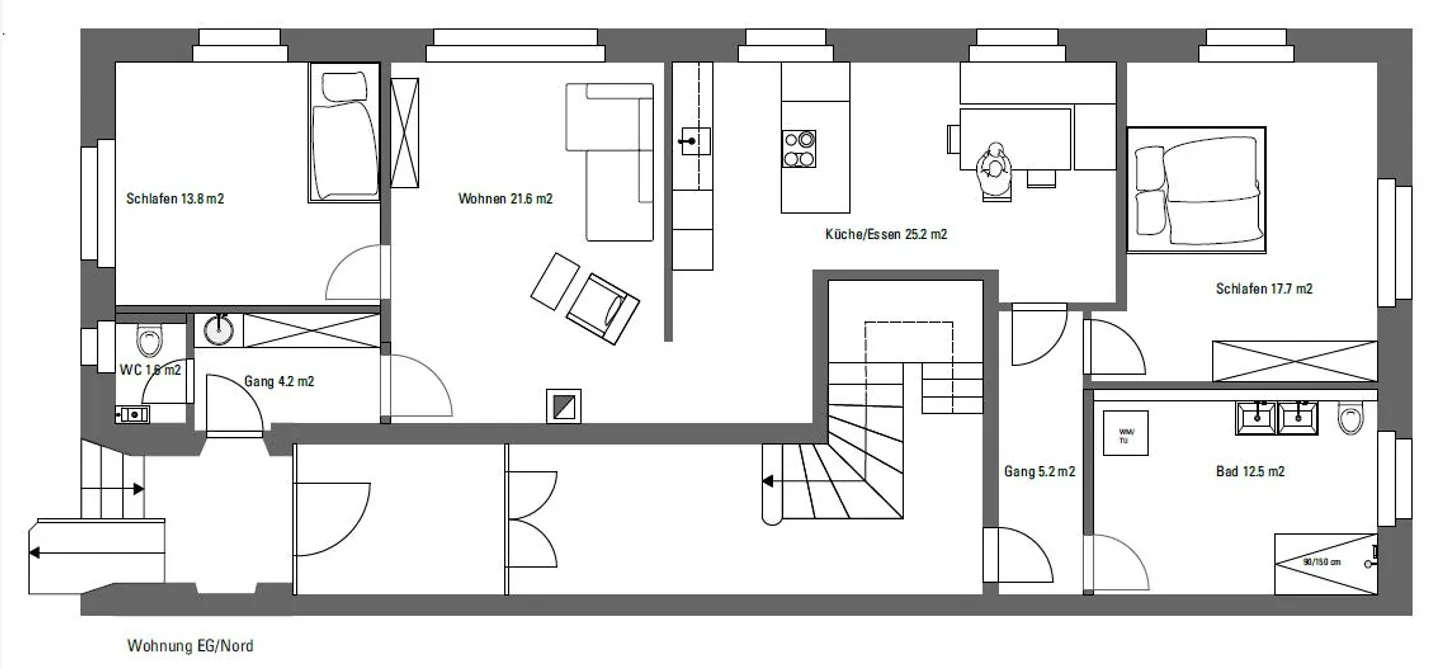 3.5-room apartment on the raised ground floor - Photo 11 of 11