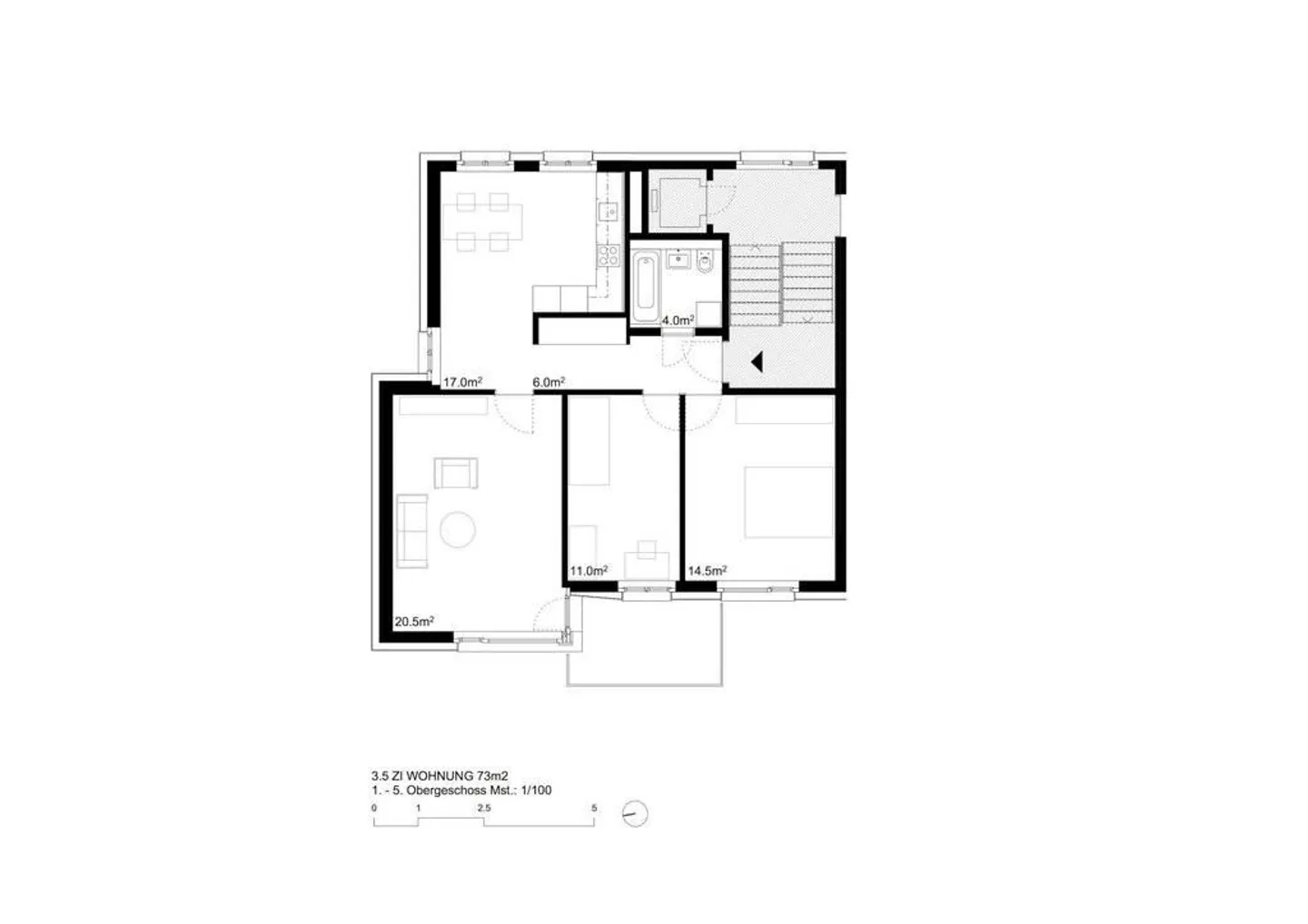 Moderne Wohnung mit Munotblick - Foto 8 von 8