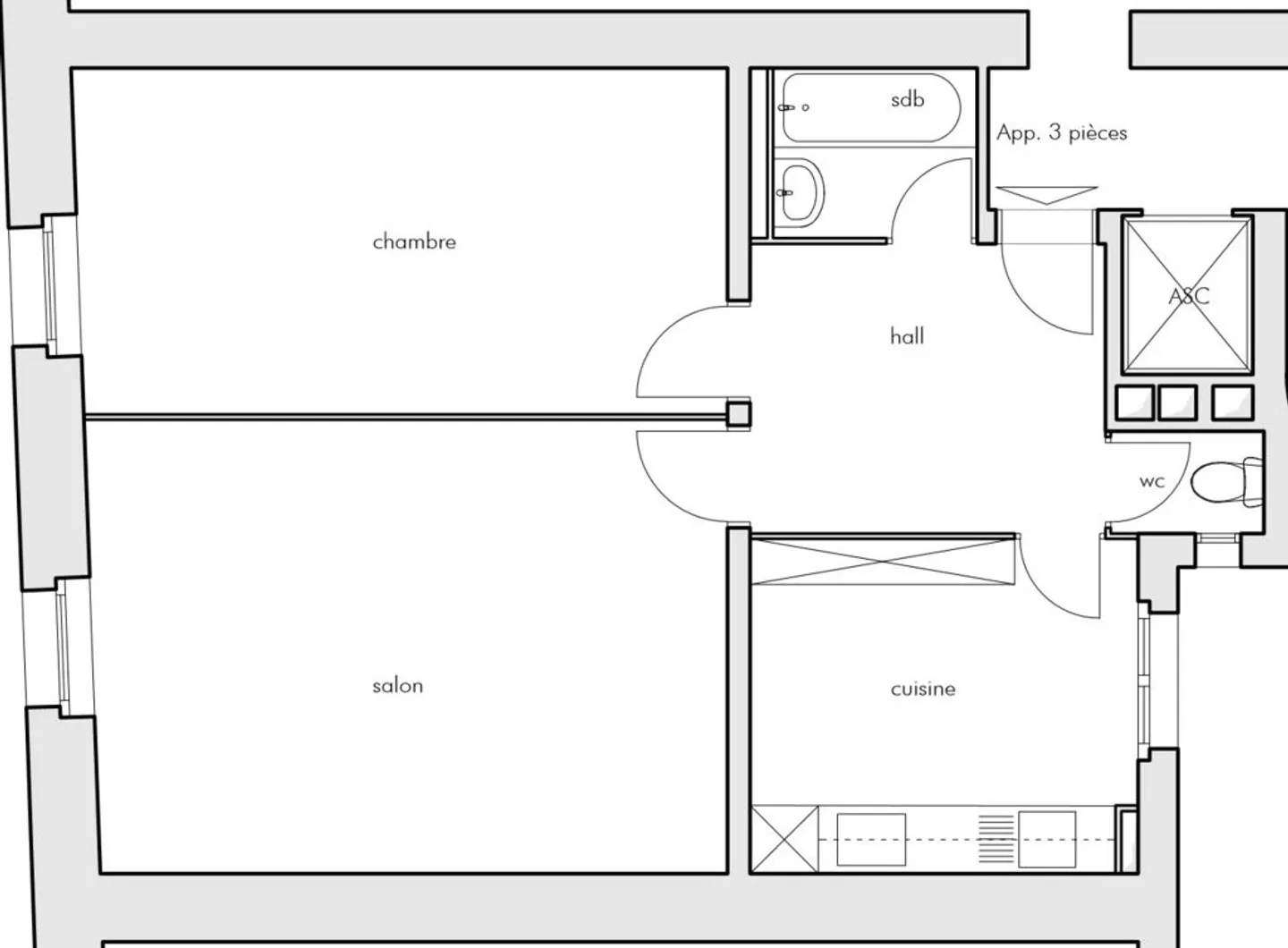 Coutance - Apartment with Charm near the Train Station - Photo 2 of 7