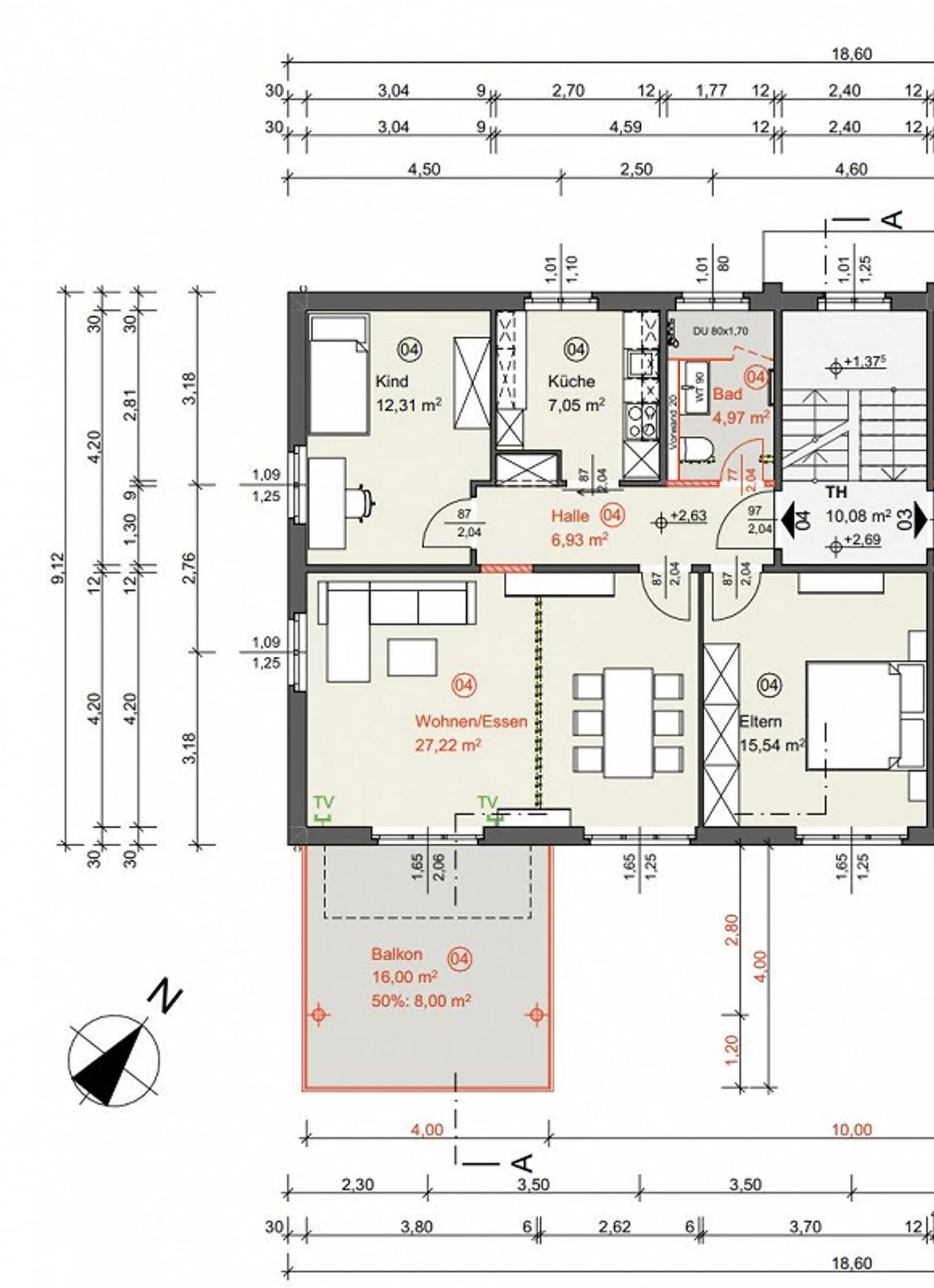 Bright, modern apartment with large living/dining room and balcony - Photo 12 of 12