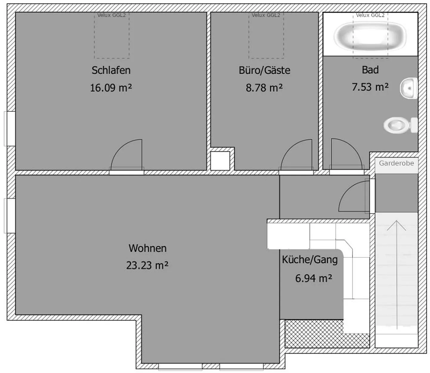 Appartement sous les toits confortable dans le quartier - Photo 7 sur 7