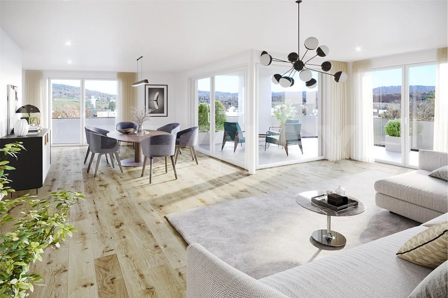 Appartement penthouse neuf exclusif de 7 1/2 pièces - Photo 2 sur 6