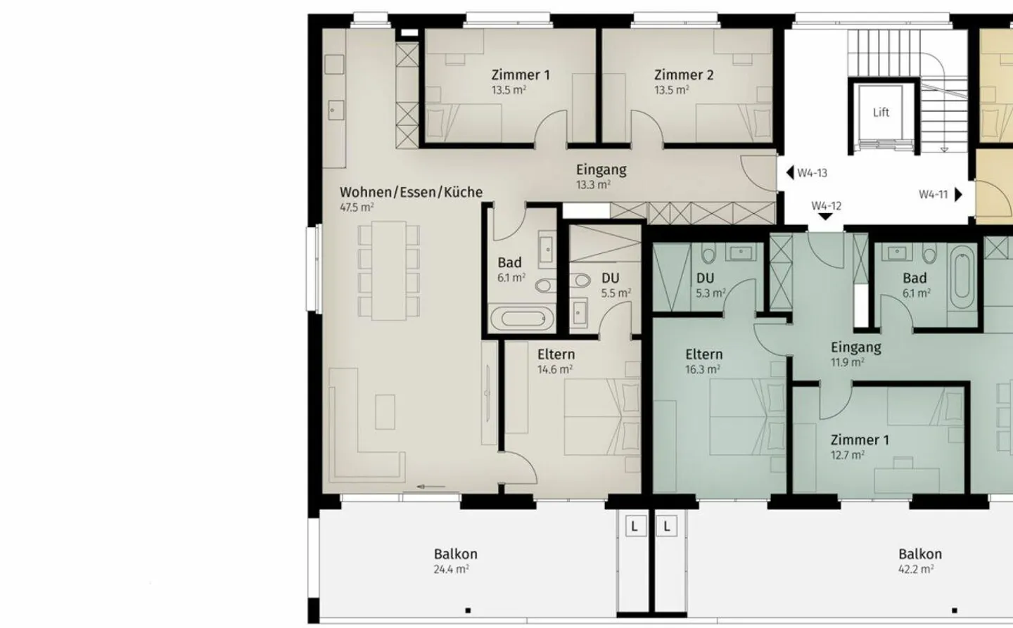 135 m² - 4.5-Room Apartment | 1st Floor - Photo 9 of 11
