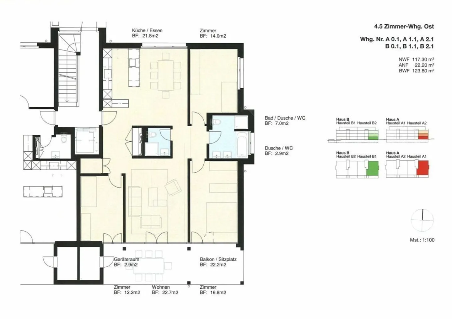 4.5 Zimmer Wohnung 2.OG - Foto 9 von 9