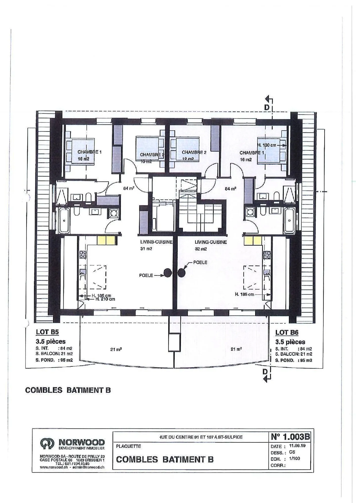 Bel appartement de 3,5 pièces dans une résidence haut de gamme - Photo 10 sur 10