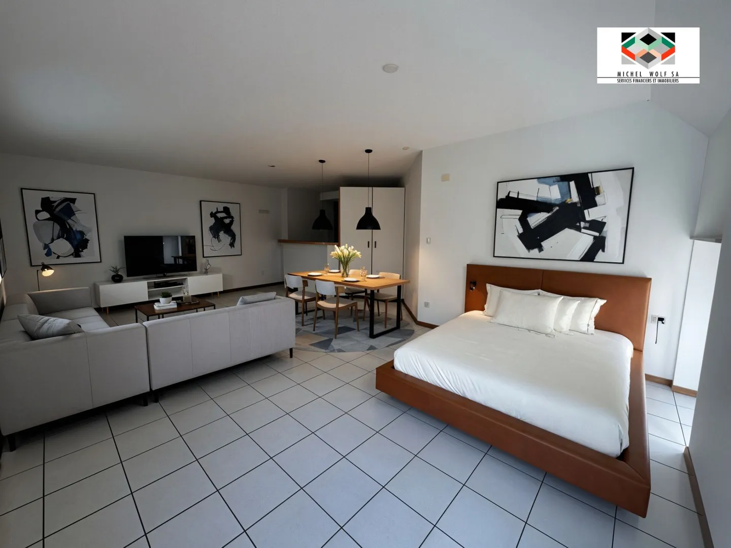 Großes Studio im Stadtzentrum von Neuchâtel (Fußgängerzone) - Foto 1 von 5