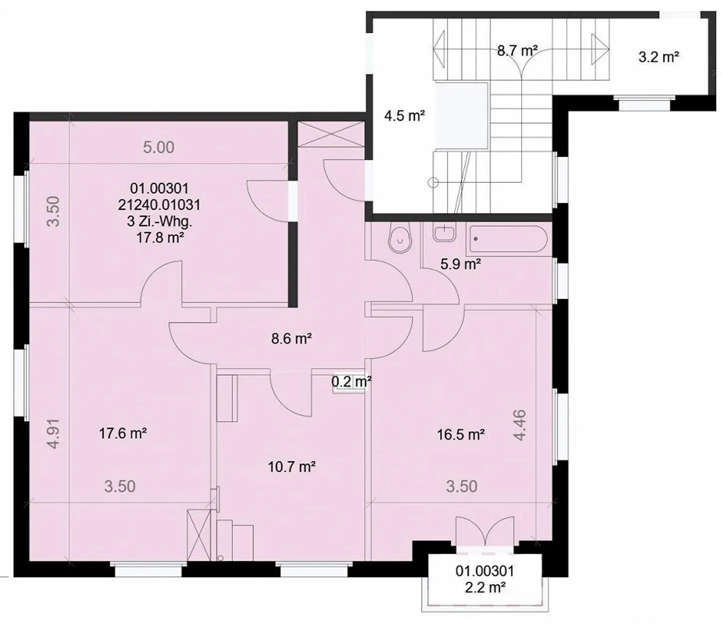 Appartement 3 pièces de 76 m² au 4ème étage - Photo 10 sur 10