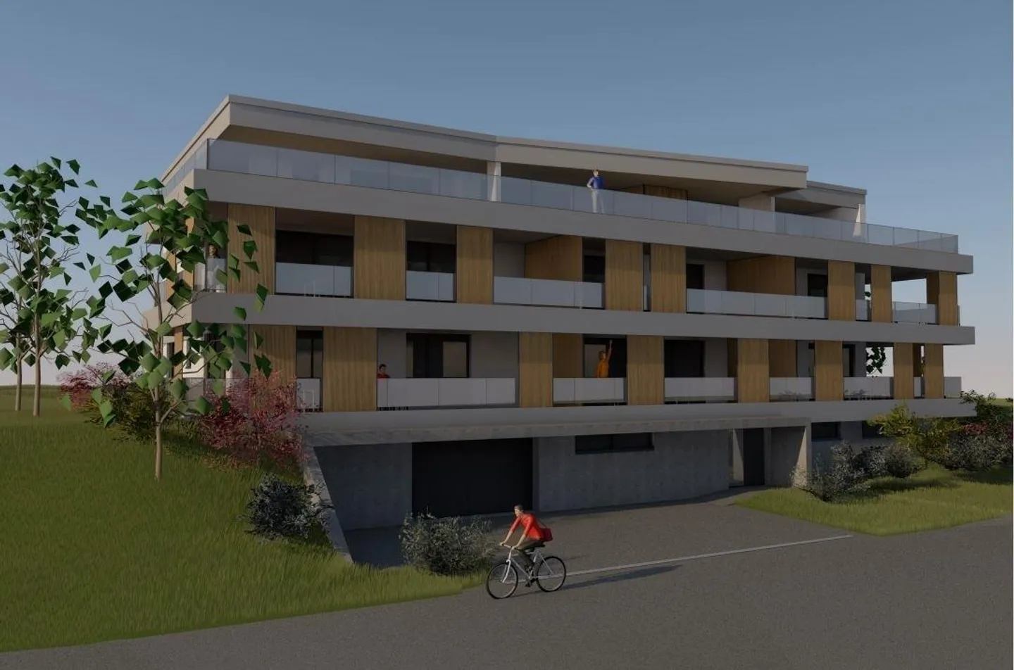 Appartement exclusif de 4,5 pièces au 1er étage près de la gare d'Arnegg - Photo 4 sur 4