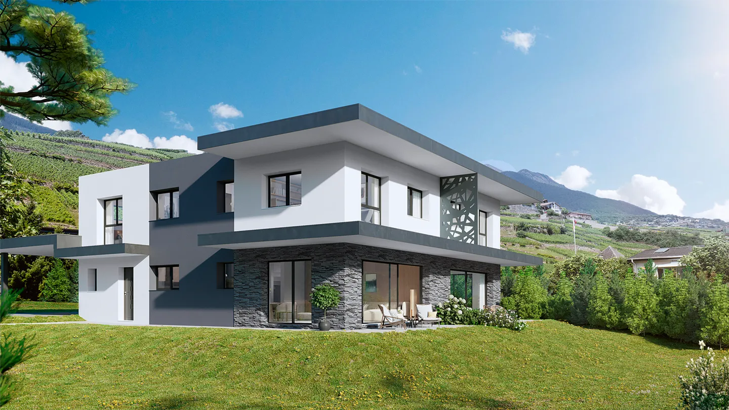 SPLENDID CONTEMPORARY VILLA 5.5 ROOMS IN PLAN-CONTHEY - Photo 2 of 4