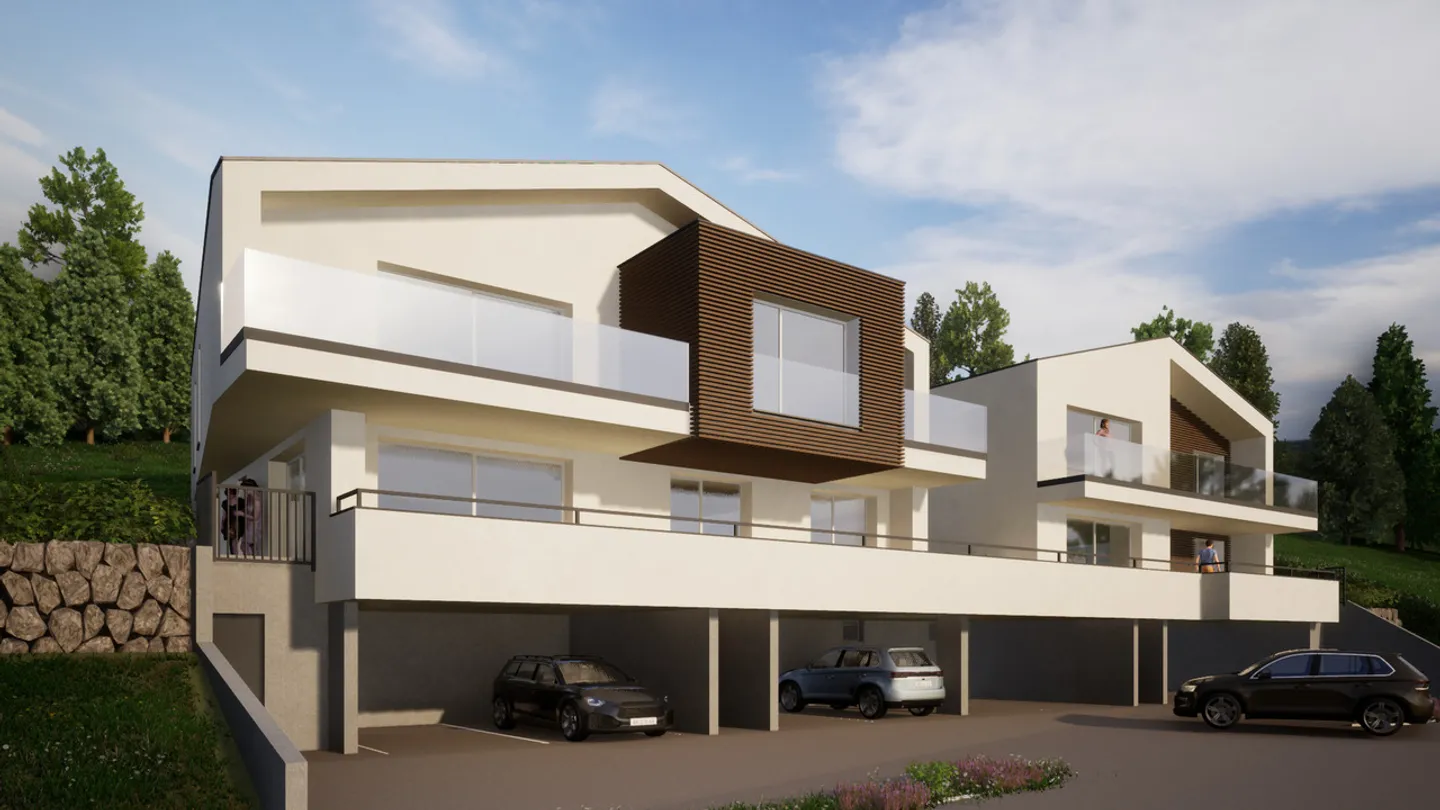 Magnificent new apartment with lake and mountain views in Botterens - Photo 1 of 8