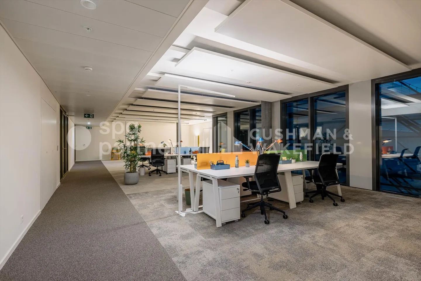 Uffici 270 m² al 7° piano con vista panoramica in Alto Pont-Rouge Ginevra in affitto - Foto 8 di 13