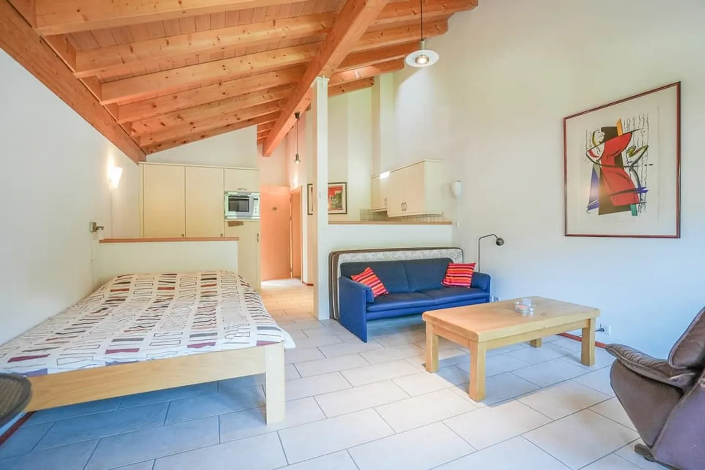 Gemütliches Studio-Apartment in Fiesch mit Bergblick - Foto 9 von 12