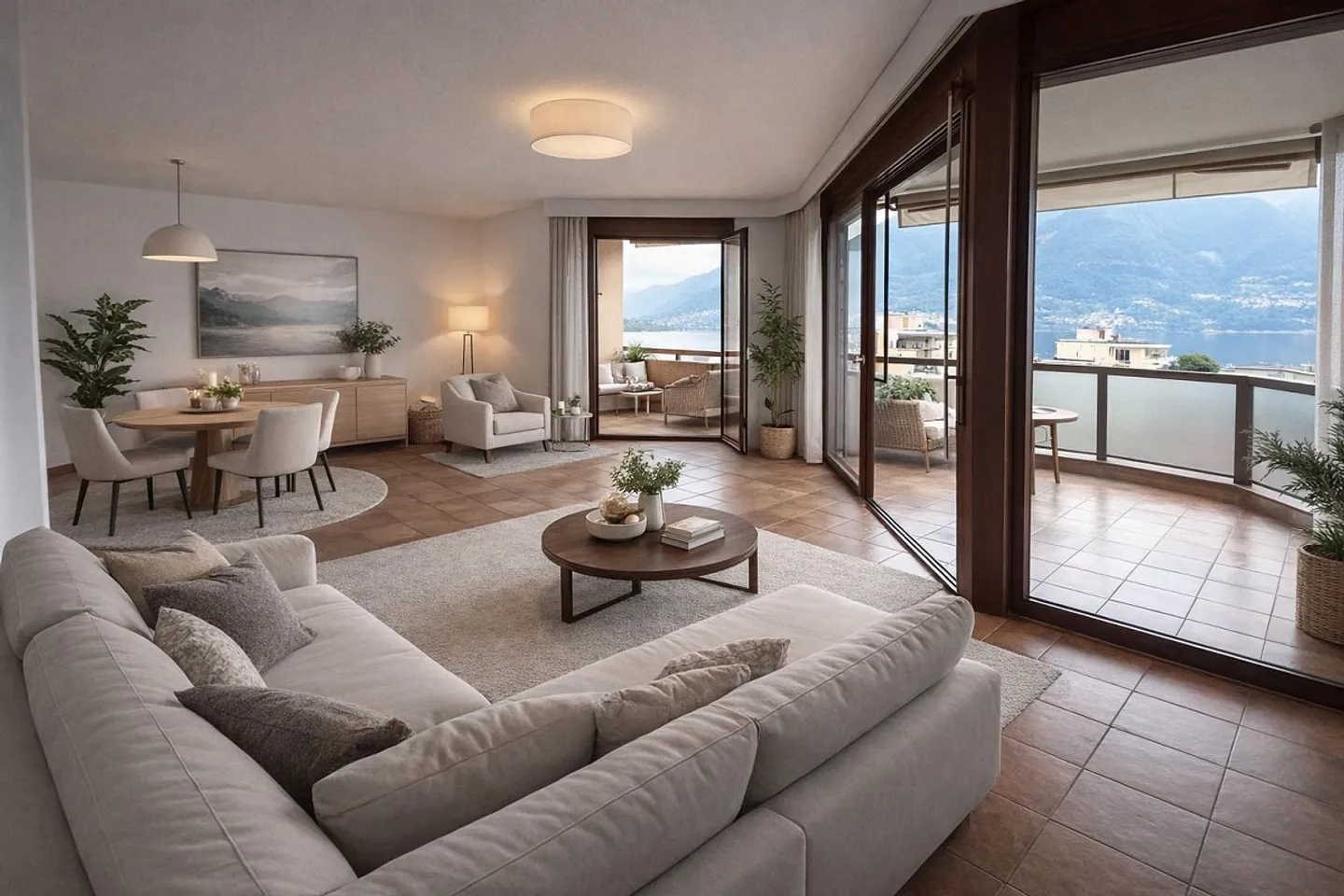 Magnifico appartamento all'ultimo piano con stupenda vista lago! - Foto 2 di 10