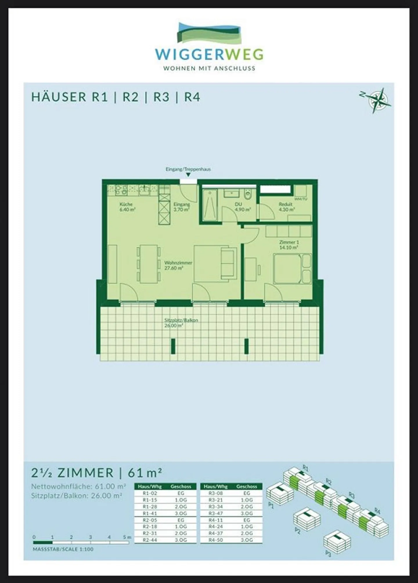 Moderne Wohnung mit grosser Terrasse - Foto 9 von 9