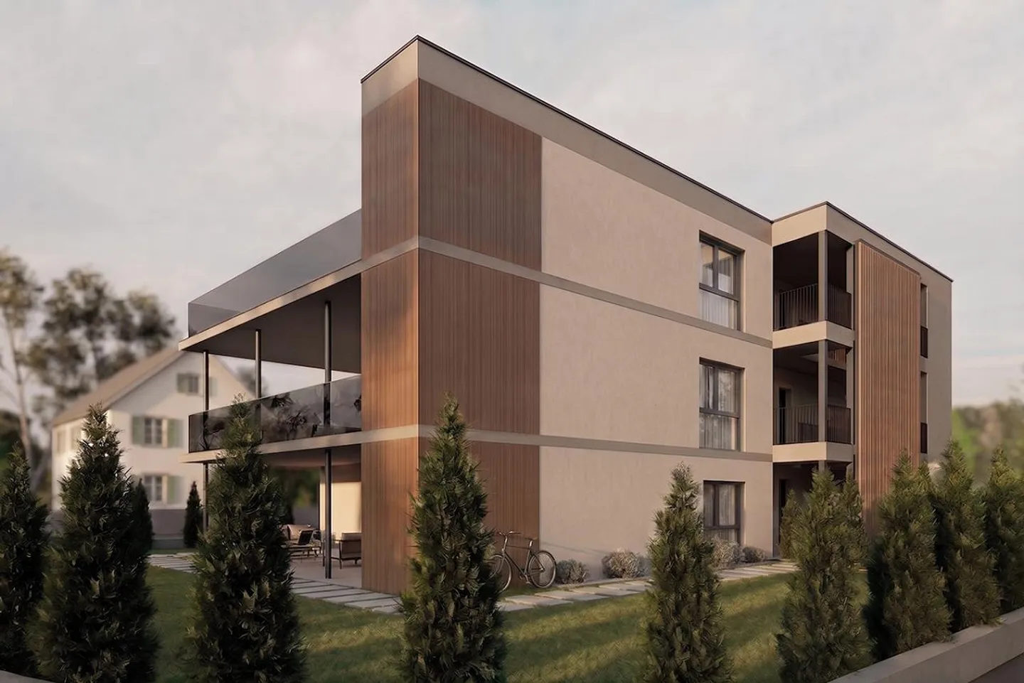 Neubau: Moderner Grundriss, grosse Terrasse, ökologische Haustechnik - Foto 2 di 11