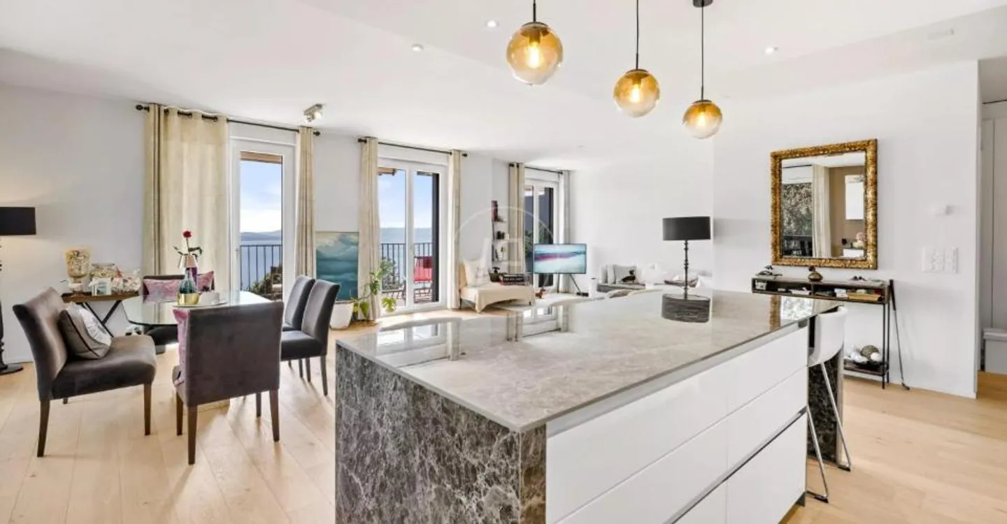 Elegante appartamento di 4,5 locali con vista panoramica sul lago di Ginevra a Puidoux - Foto 4 di 12