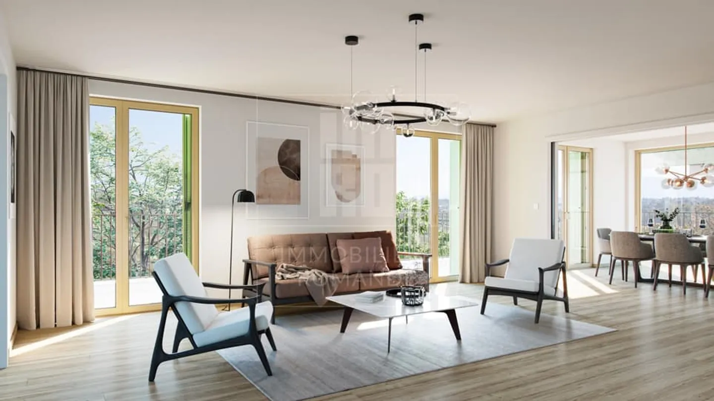 Magnifico appartamento di 4 stanze al piano giardino - Foto 8 di 9