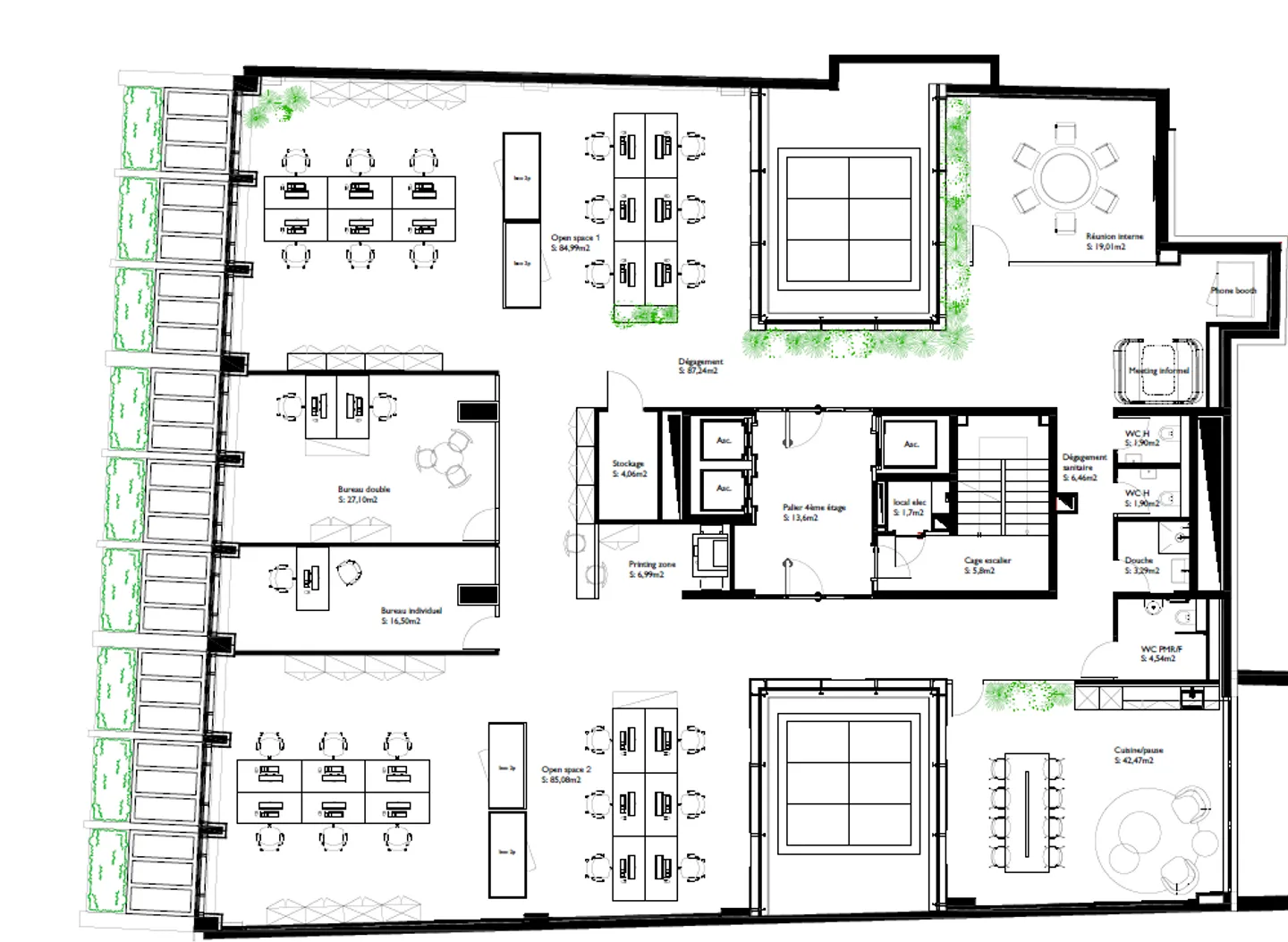 Renovierte Büroflächen in Genf - Foto 10 von 10