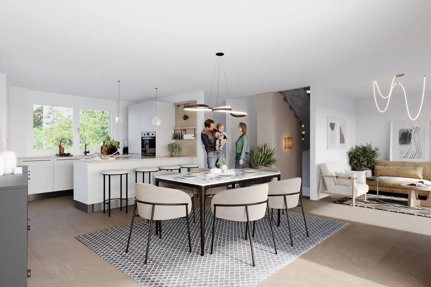 A modern 5.5-room villa combining comfort, light, and serenity - Photo 4 of 5