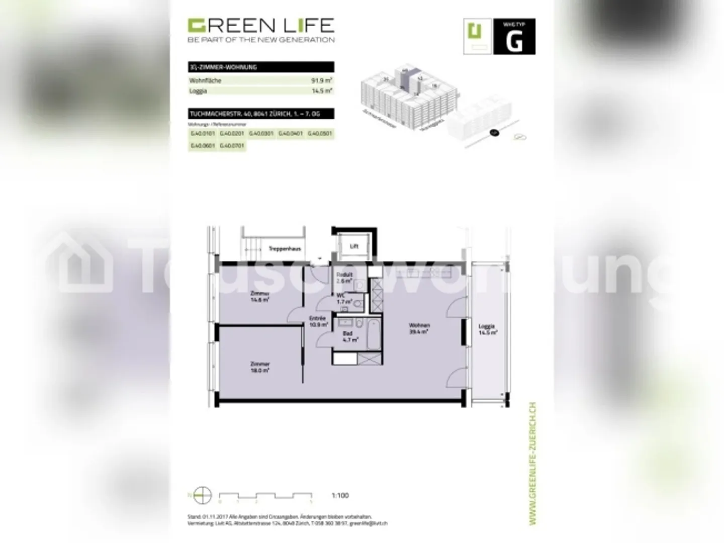 Moderne 3.5 pièces 92m² à Manegg (Quartier 2) : Recherche d'un logement plus petit - Photo 11 sur 11