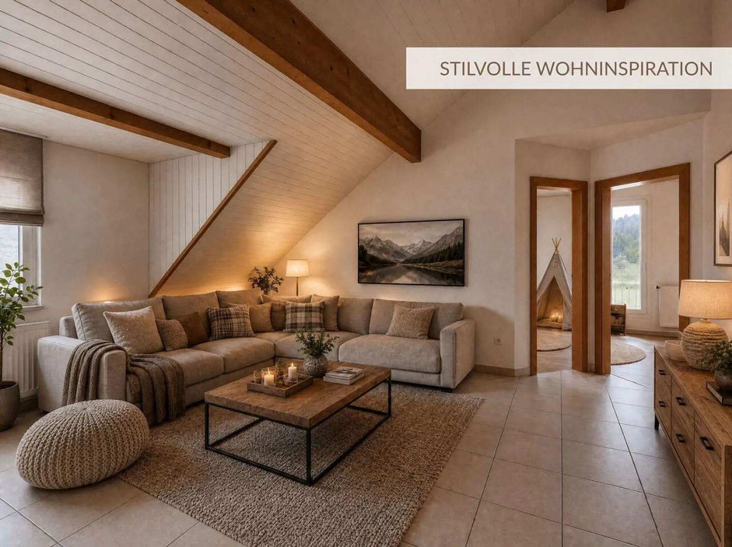 Charmante 4½-Zimmer-Dachwohnung - Foto 1 di 11