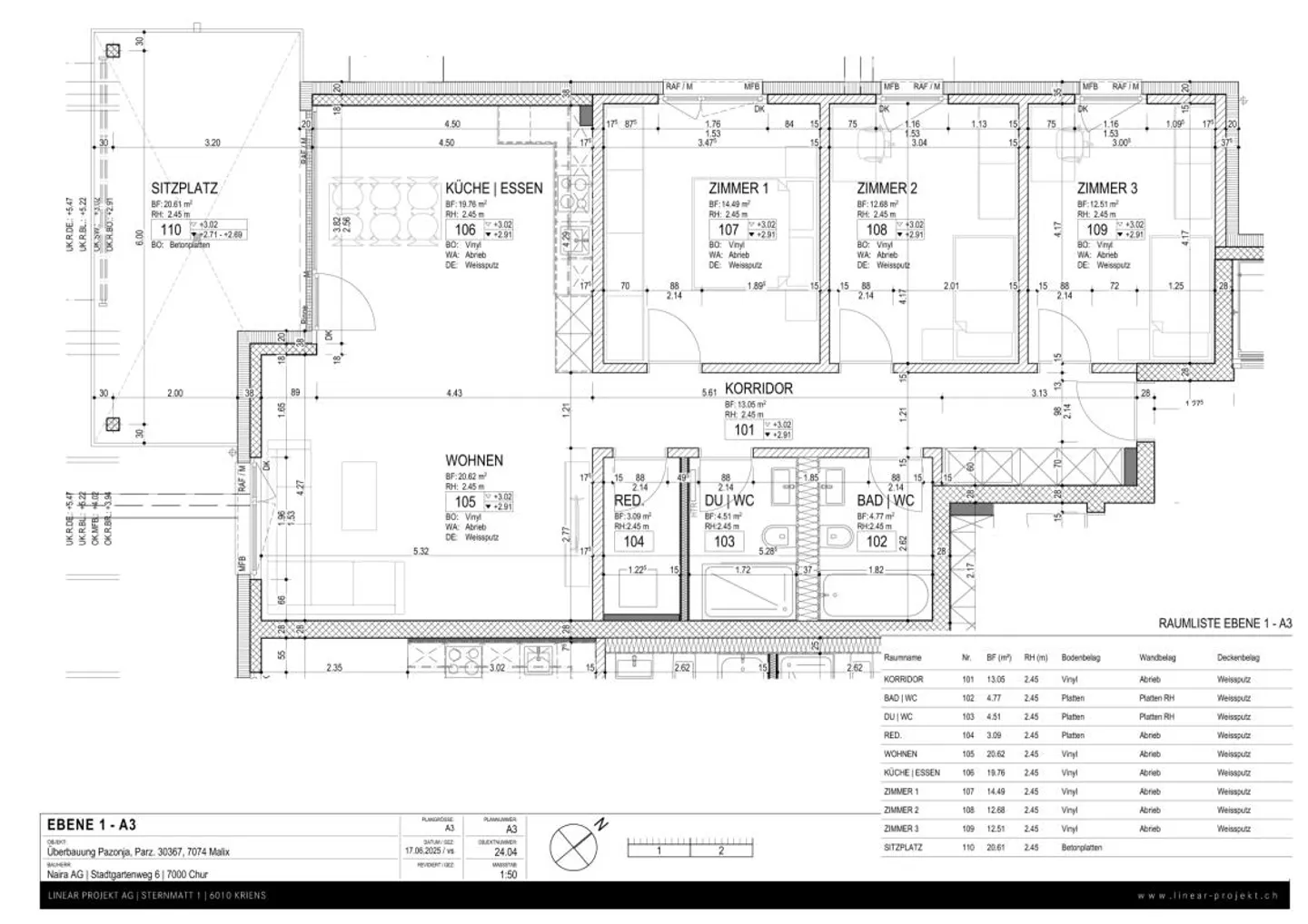 Moderne 4.5 Zimmer Terrassenwohnung (Erstwohnsitz) - Foto 4 von 4