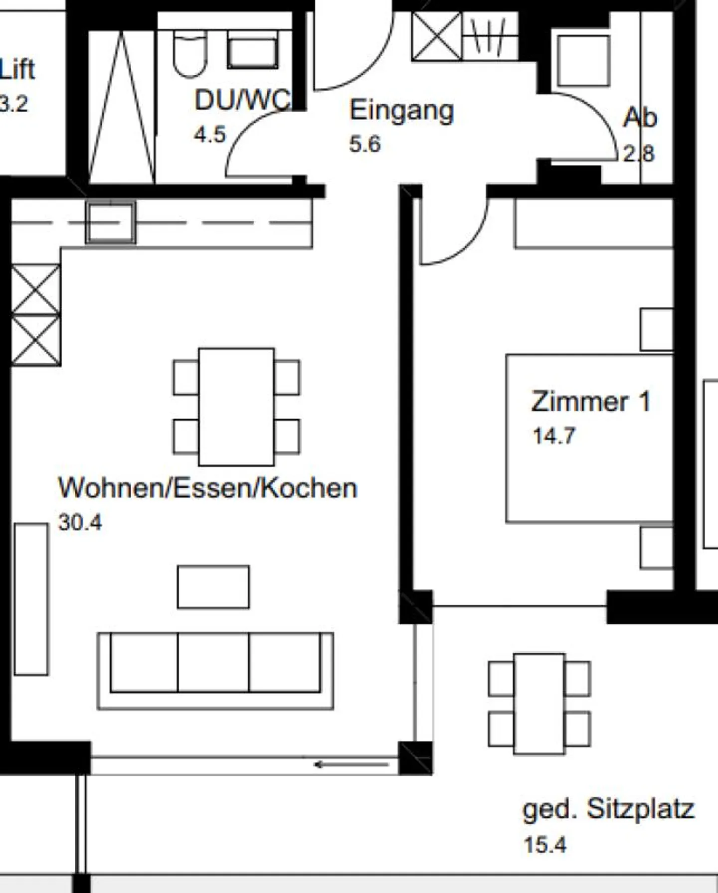 Nearly New 2.5 Room Apartment with Patio - Photo 10 of 10